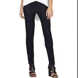 BCBGMAXAZRIA Myles Moto Denim Leggings